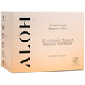 ALŌH Skin - Softening Sanitizing Hand Wipes – Sweet Orange Bergamot (1 Box of 20 Individual Wrapped Wipes)