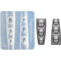 Zudilyo 3D doll face nail art silicone mold front view showing intricate facial expressions.