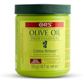 ORS Olive Oil Professional Creme Relaxer Normal Strength 18.75 Ounces front view jar for hair straightening.