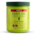 ORS Olive Oil Professional Creme Relaxer Normal Strength 18.75 Ounces front view jar for hair straightening.