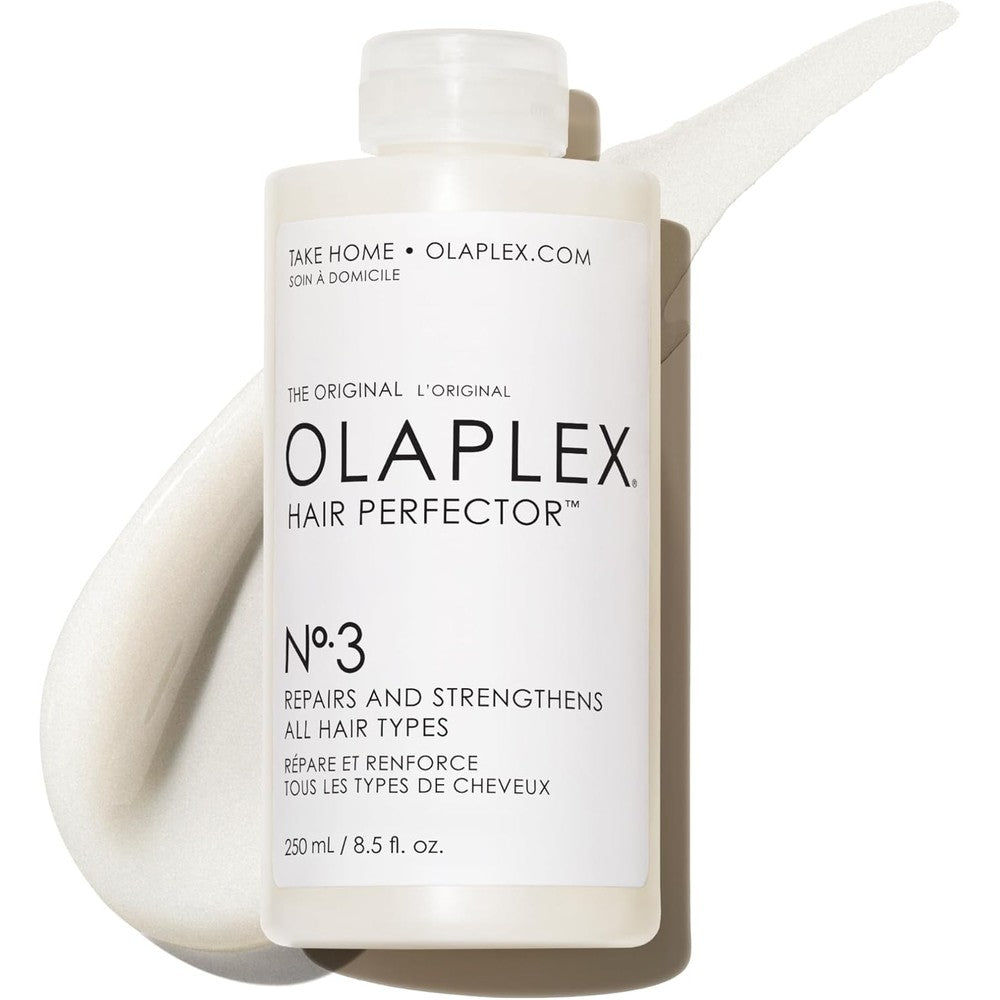 Olaplex Number Three Hair Perfector front view of the two hundred fifty milliliter bottle.