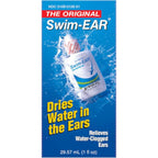 Swim-Ear Ear-Water Drying Aid 1 fluid ounce pack of 3 front view for swimmers ear relief.