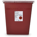 Kendall SharpSafety 8 Gallon Large Volume Sharps Container front view for medical waste disposal.