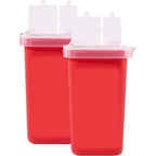 Dealmed Mini Sharps Container 1 Quart front view biohazard bin