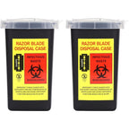 TorSor 2 pack sharps container for tattoo needle and syringe disposal