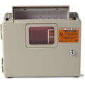 Medline Locking Sharps Container Cabinet front view for secure medical waste disposal.
