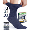 Pembrook Diabetic Socks for Women front view showcasing the loose non-binding top