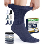 Pembrook Diabetic Socks for Women front view showcasing the loose non-binding top