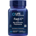 Life Extension Fast-C and Bio-Quercetin dietary supplement front bottle view for immune system support.