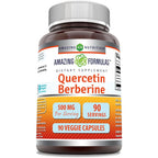 Amazing Nutrition Amazing Formulas Quercetin Berberine 90 veggie capsules front bottle view