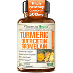 Vimerson Health Quercetin with Bromelain Turmeric Curcumin sixty capsules front bottle view for immune support