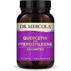 Dr. Mercola Quercetin and Pterostilbene Advanced front bottle view for immune support