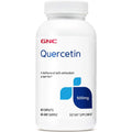 GNC Quercetin 500mg supplement bottle front view showcasing antioxidant benefits.