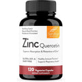 Sandhu's Zinc Quercetin 120 vegetarian capsules front bottle view for immune support