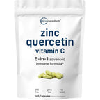 Micro Ingredients Quercetin with Vitamin C and Zinc immune supplement front pouch view