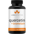 Luma Nutrition Quercetin 500mg front view bottle for premium antioxidant protection.