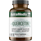 NutraMedix Quercetin 500mg 120 vegetable capsules bottle front view showing immune support supplement label