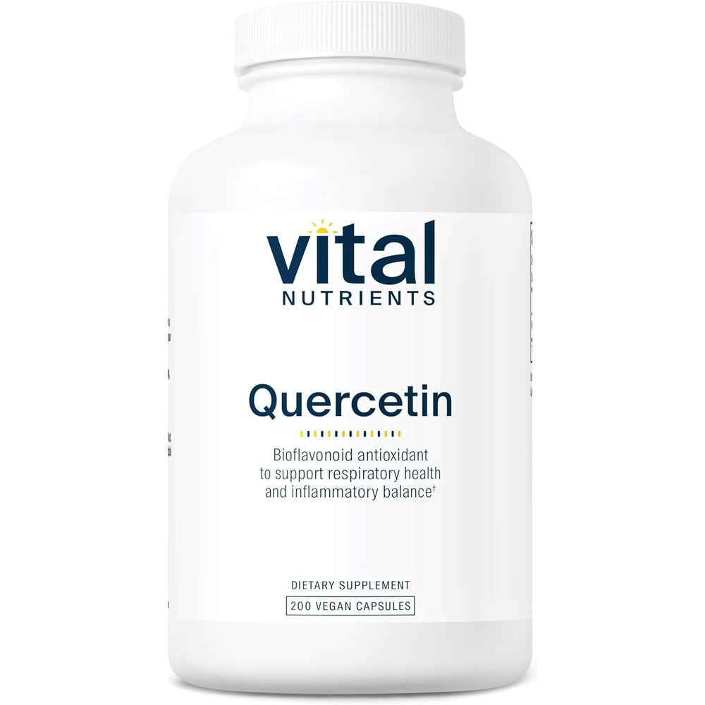 Vital Nutrients Quercetin 500mg front bottle label view