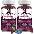 GORNVB Quercetin Gummies two pack front bottle view for immune support