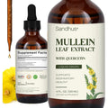 Sandhu's Mullein Drops for Lungs front view bottle on a white background