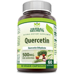 Herbal Secrets Quercetin 500 Mg Supplement front bottle view for immune support