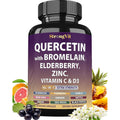 StrongVit Quercetin with Bromelain front view bottle packaging