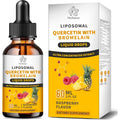 Hollegend liposomal quercetin liquid drops front view packaging for immune support