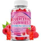 XIAAN Quercetin Gummies 500mg bottle front view showcasing immune system support.