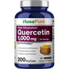 NusaPure Quercetin 1000 mg front view bottle of dietary supplement for immune support in India