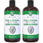SilverGuard Enhanced Colloidal Silver Liquid front view packaging showing lion logo