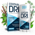 Certain Dri Everyday Strength Clinical Solid Antiperspirant front packaging view for hyperhidrosis sweat control