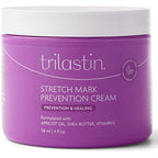 TriLASTIN Maternity Stretch Mark Prevention Cream front view of four ounce jar for pregnancy skincare