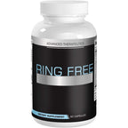 Ring Free Tinnitus Relief Supplement front view bottle containing sixty capsules for ear ringing support