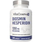 VitaCosmoX Diosmin Hesperidin 1200 mg Complex front view of supplement bottle for circulatory support