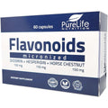 PureLife Nutrition Flavonoids bottle front view for leg vein health