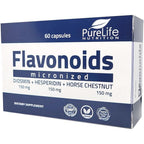 PureLife Nutrition Flavonoids bottle front view for leg vein health