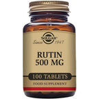 Solgar Rutin 500 mg 100 tablets front view premium antioxidant supplement bottle