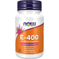 NOW Foods Vitamin E 400 IU Mixed Tocopherols 50 softgels front bottle view authentic supplement india
