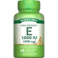 Nature's Truth Vitamin E 1000 IU 60 softgels front view showing premium packaging
