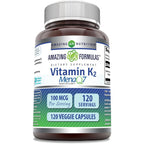 Amazing Nutrition Vitamin K2 MenaQ7 100 mcg front view bottle