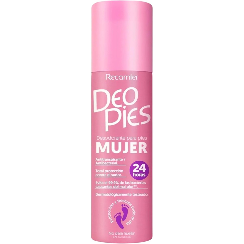 Deo Pies Foot Deodorant Spray for Women front view 260ml bottle