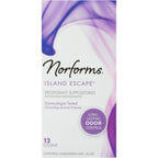 Norforms Feminine Deodorant Suppositories Island Escape pack of 2 front view