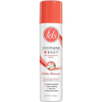 FDS Intimate and Body Dry Deodorant Spray White Blossom front view for feminine hygiene.