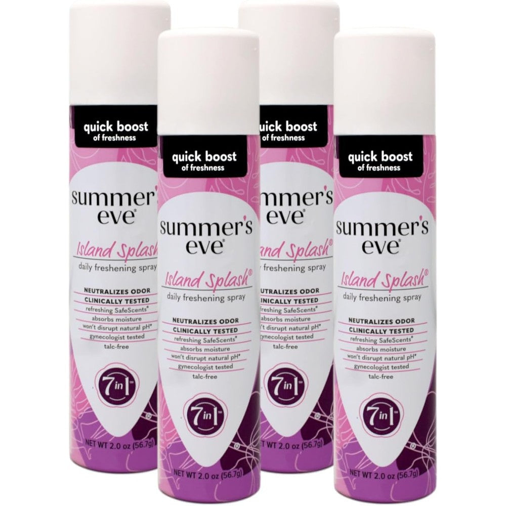 Summer's Eve Island Splash Daily Freshening Spray front view feminine deodorant