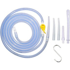 Kimann Enema Kit Replacement Part front view showing silicone hose and tips.