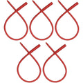 PE Premium Enema Red Latex Catheter 20FR front view showing 5 pack set for colon cleansing.