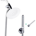 V-Frankness Shower Enema System front view of polished chrome nozzle and diverter