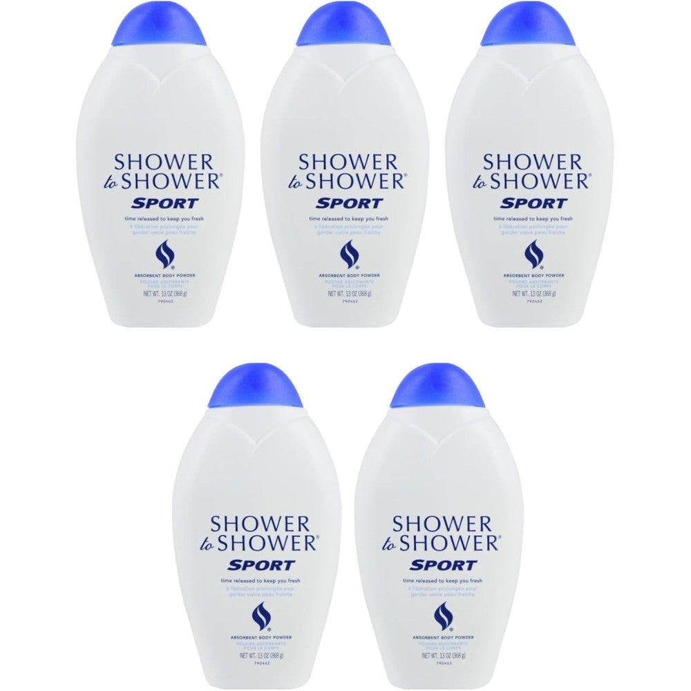 Shower To Shower Sport Body Powder front view for sweat protection