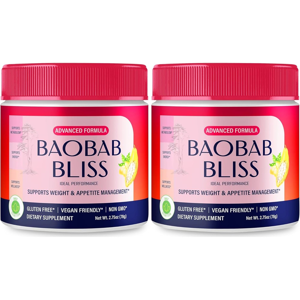 Ideal Performance Baobab Bliss Powder front view for metabolism support.