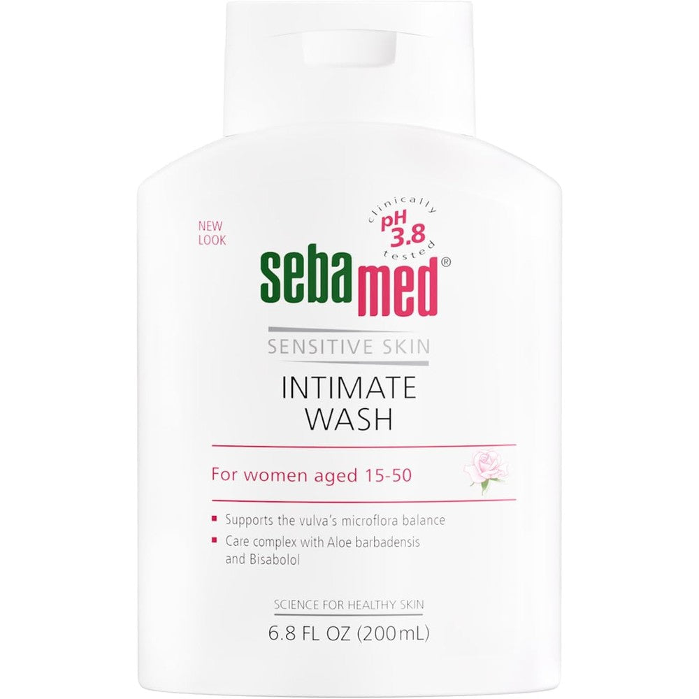 Sebamed Feminine Intimate Wash 200ml front view for daily hygiene